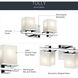 Tully 2 Light 15 inch Chrome Wall Mt Bath 2 Arm Wall Light
